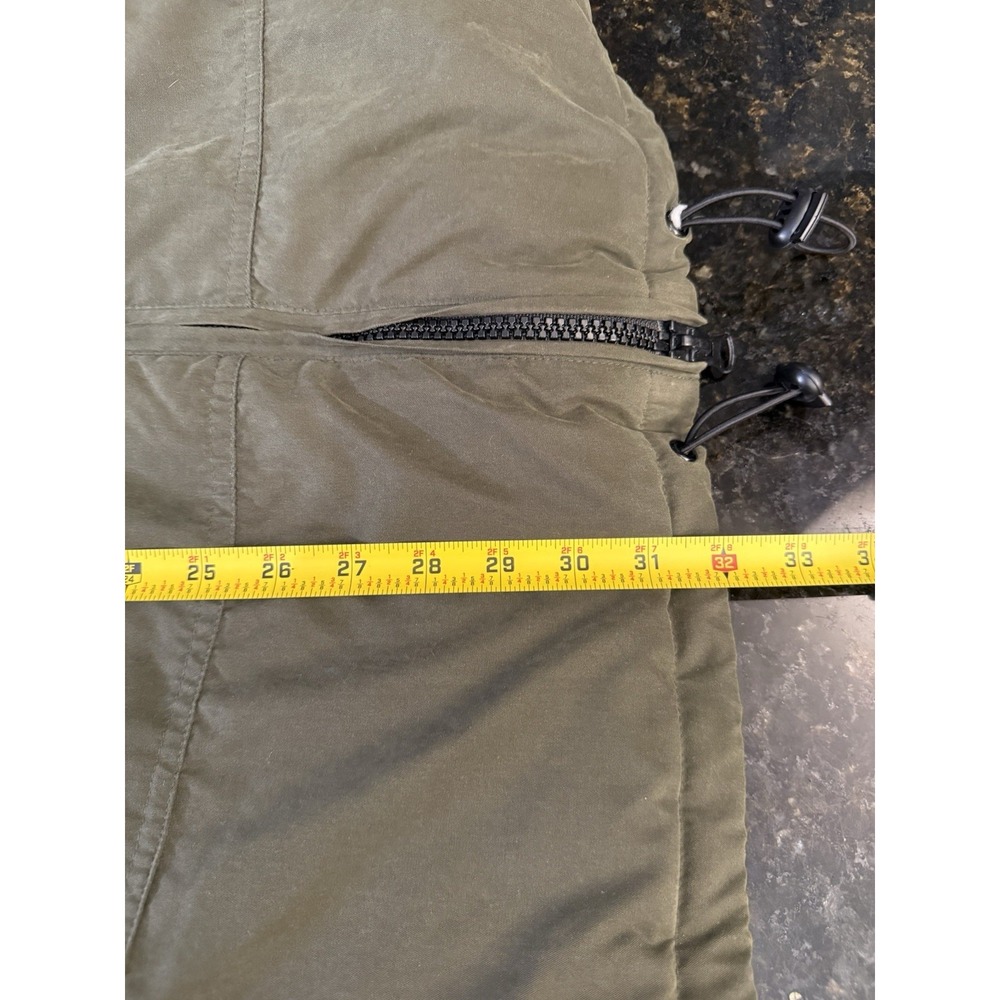 Vintage Boss By IG Designs XXL 90s Y2K Olive Green Puffer Oversized Jacket - Picture 9 of 11